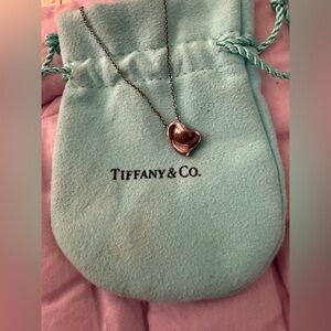 Tiffany & Co. Silver Abstract Heart Necklace